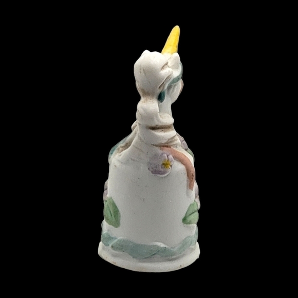 Enesco Unicorn Sewing Thimble 1986 Vintage Collectible Floral Pastel - Picture 4 of 6